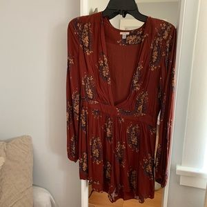 Deep V Écote romper dress from Urban Outfitters